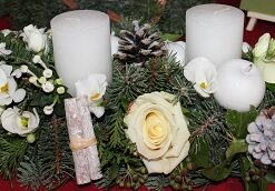 Milieu de table 'Bianco'